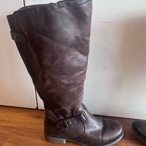 Baretraps Wide Calf Riding Boots Brown Size 6.5